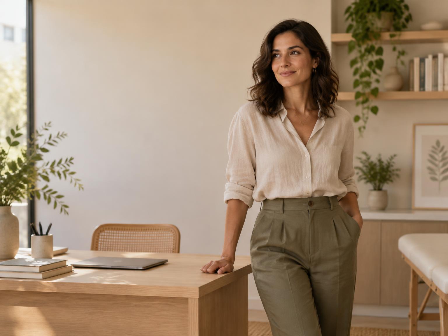 Marina Almeida em seu consultório